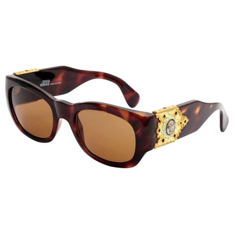 versace sunglasses women mod.413 h col 900|Gianni Versace Medusa Sunglasses Brown MOD 413 COL 900.